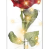 Luminária De Led Cúpula Rosa Mágica Princesa Flor Artificial
