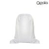Mochila para Sublimação Em Poliéster Branca 20 X 30 cm Modelo Infantil com Cordão Branco