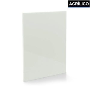 Placa de Acrílico Branco 15x20cm