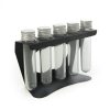 Porta temperos acrilico preto parede com tubetes condimentos suporte cozinha organizador Personalizado