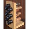 Porta temperos mesa madeira pinus com tubetes condimentos suporte cozinha organizador Personalizado