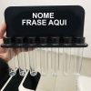 Porta temperos parede madeira com tubetes condimentos suporte cozinha organizador Personalizado preto