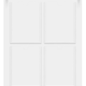 Quadro de aviso e gestão em mdf e acrilico com 4 Displays A4 vvv