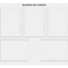 Quadro de aviso e gestão em mdf e acrilico com 5 Displays A4 vhh