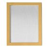 Quadro de MDF com Tecido Brilho Formato A4 e Moldura - Dourado