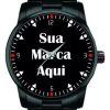 Relógio De Pulso Personalizado com foto nome marca empresa logotipo logomarca arte
