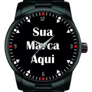 Relógio De Pulso Personalizado com foto nome marca empresa logotipo logomarca arte