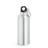 Squeeze de Aluminio Prata com Mosquetão para Sublimação - 500ml
