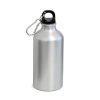 Squeeze de Aluminio Prata com Mosquetão para Sublimação - 550ml