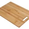 Tábua Corte Carne Churrasco Bambu 38x28cm Rústica Cozinha Cor Madeira Liso