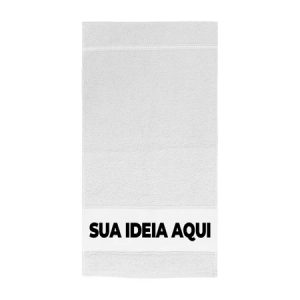 Toalha de Mão Rosto Personalizada Com Sua Estampa Logo Arte