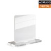 Troféu Acrílico Cristal para Sublimação com Base - Quadrado Pequeno 10x10cm