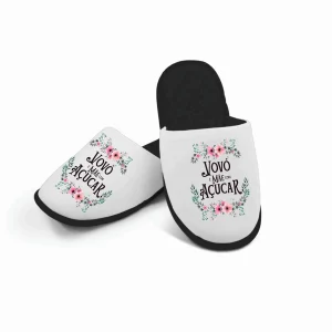 Pantufa Personalizada com seu nome marca foto