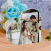 Bloco de acrílico coração personalizado com foto para casal, presente do aniversário do casamento, fotos personalizadas,