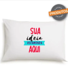 Fronha de travesseiro ZIPER Personalizada - CAPA de travesseiro com Ziper com - Foto - Frases - Personagens - Desenho