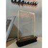 Luminaria De Escrever Iluminado Lousa Led quadro de notas de acrílico transparente - escreve e apaga