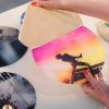 Quadro de parede estilo vinil colorido personalizado moderno em mdf ou acrilico