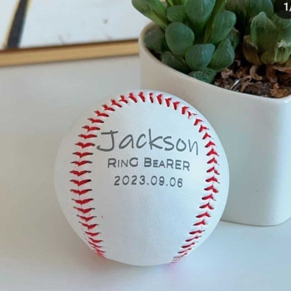 Bola De Baseball Beisebol Personalizada com seu nome marca foto frase