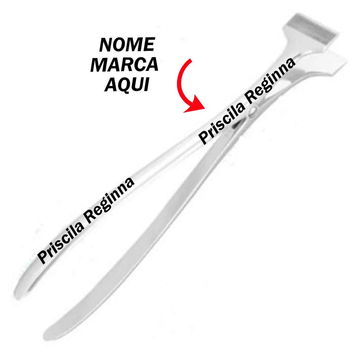 Abridor de gesso Personalizado com nome marca logotipo empresa foto arte frase personalizada