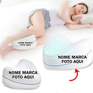 Almofada travesseiro ortopedico Personalizado com nome marca logotipo empresa foto arte frase personalizada