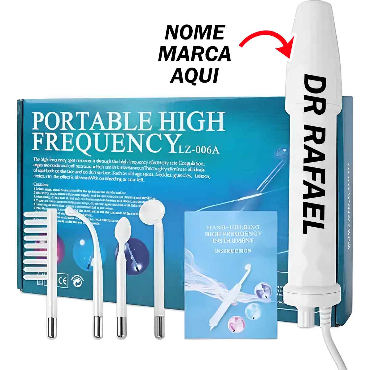 Alta frequencia Personalizado com nome marca logotipo empresa foto arte frase personalizada