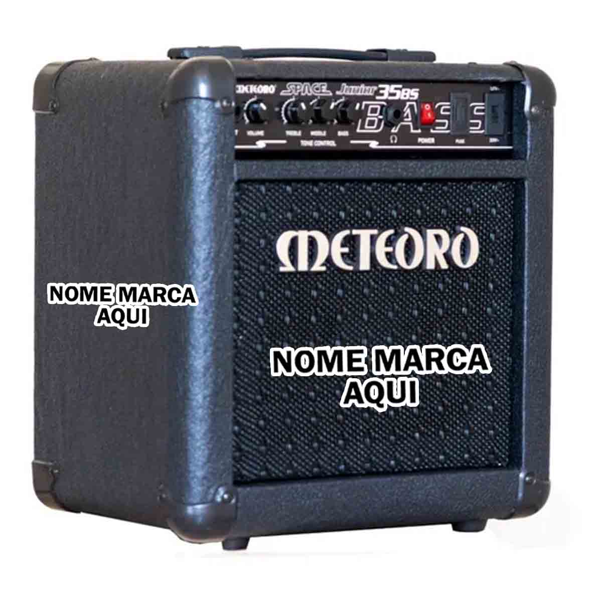 Caixa de som Amplificador Personalizado com nome marca logotipo empresa foto arte frase personalizada