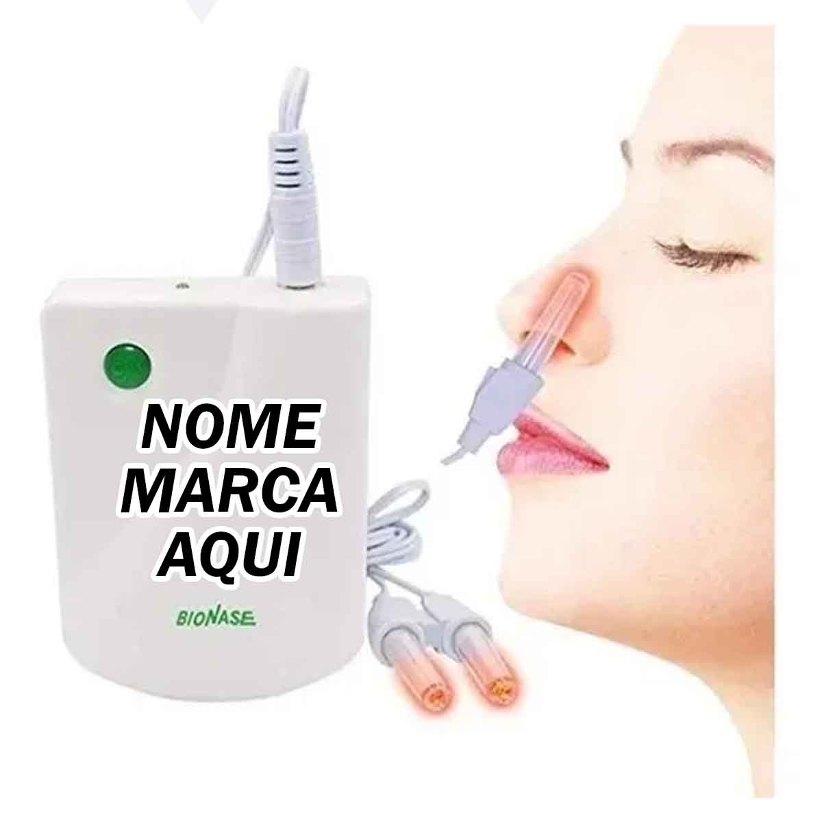 Aparelho Bionase Rinite Sinusite Rinite Alergia Personalizado com nome marca logotipo empresa foto arte frase
