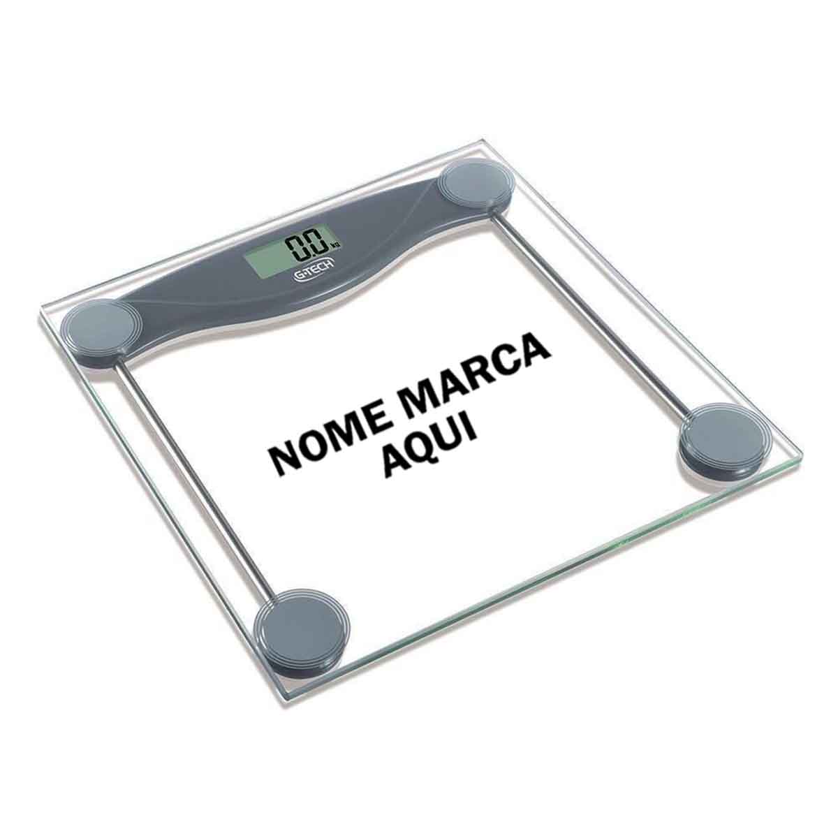Balança Personalizada digital com nome marca logotipo empresa foto arte frase personalizada