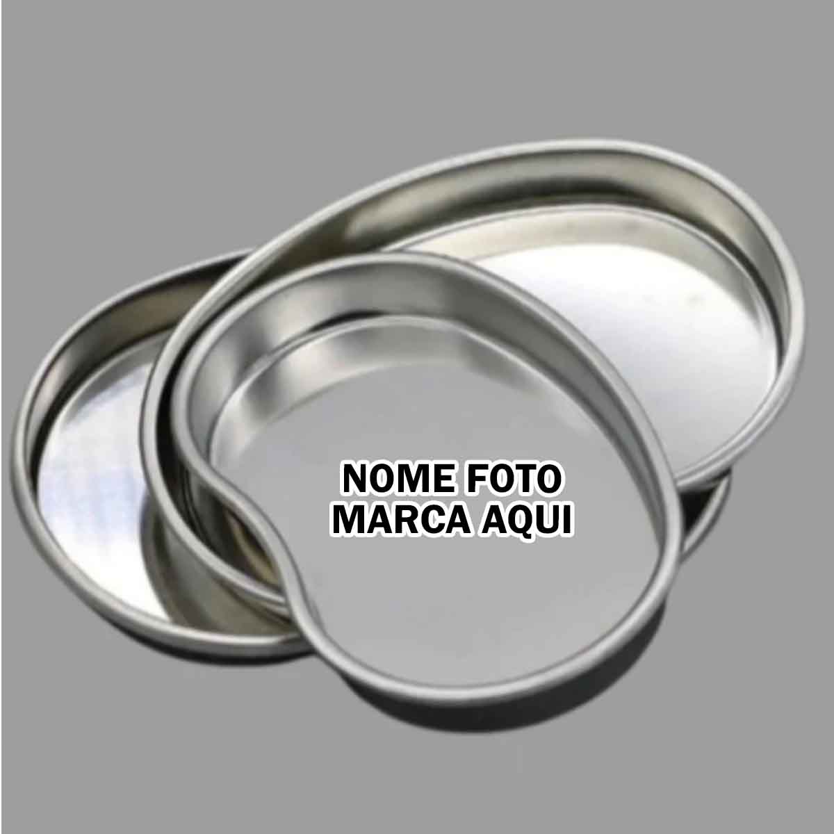 Bandeja cirurgica inox Personalizada com nome marca logotipo empresa foto arte frase personalizada