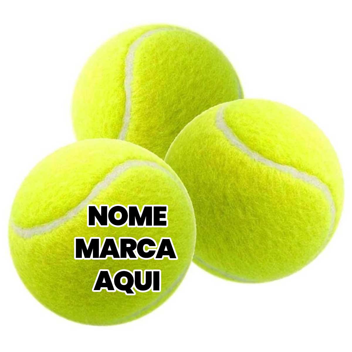 Bola de tenis Personalizado tennis com nome marca logotipo empresa foto arte frase personalizada