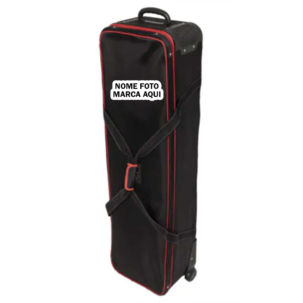 Bolsa com rodinhas Personalizado com nome marca logotipo empresa foto arte frase personalizada
