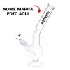 Bong de vidro Personalizado com nome marca logotipo empresa foto arte frase personalizada