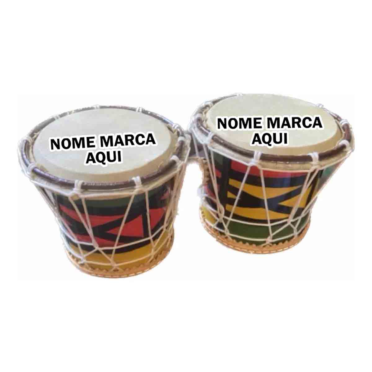 Bongo Personalizado com nome marca logotipo empresa foto arte frase personalizada