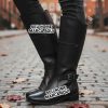Bota cano longo Personalizado com nome marca logotipo empresa foto arte frase personalizada