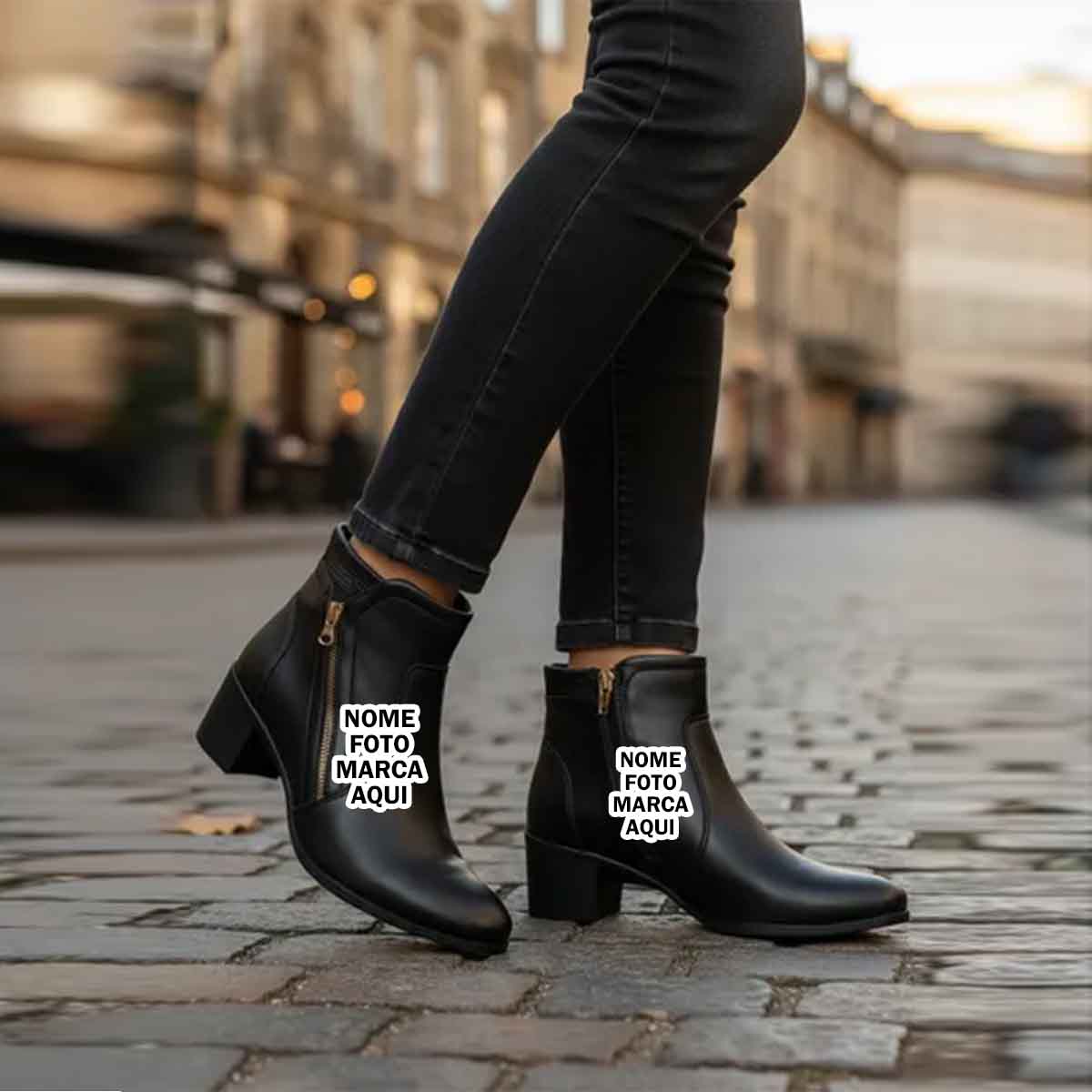 Bota Personalizado com nome marca logotipo empresa foto arte frase personalizada