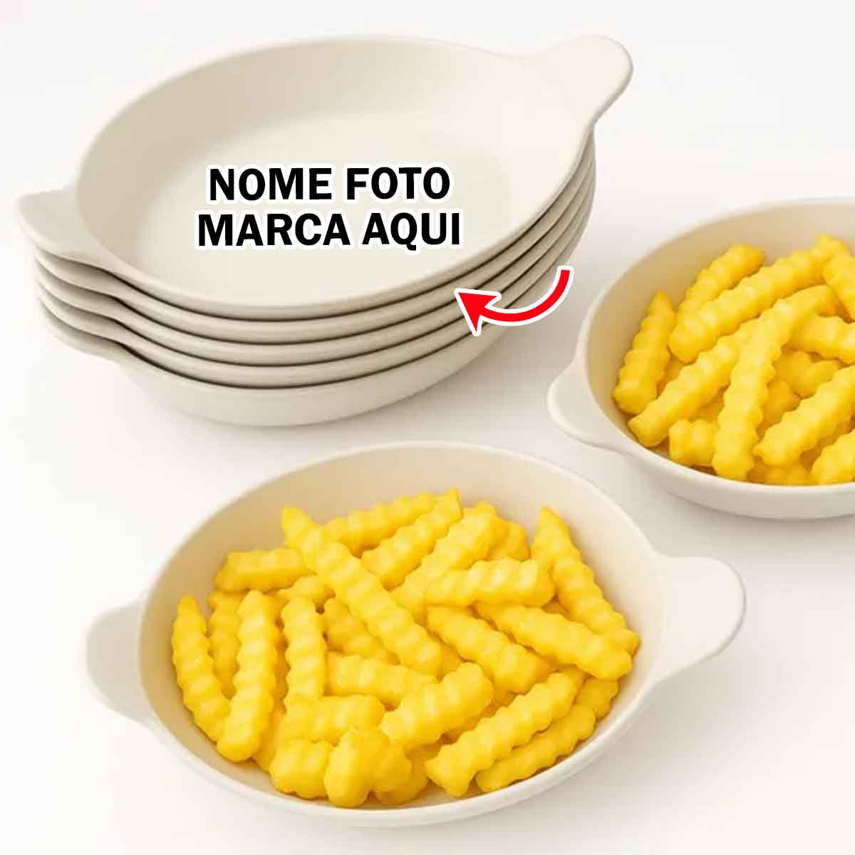 bowl plastico Personalizado com nome marca logotipo empresa foto arte frase personalizada