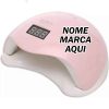 Cabine de unha led uv gel manicure esmalte Personalizado com nome marca logotipo empresa foto arte frase personalizada