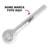 Cachimbo pipe de vidro Personalizado com nome marca logotipo empresa foto arte frase personalizada