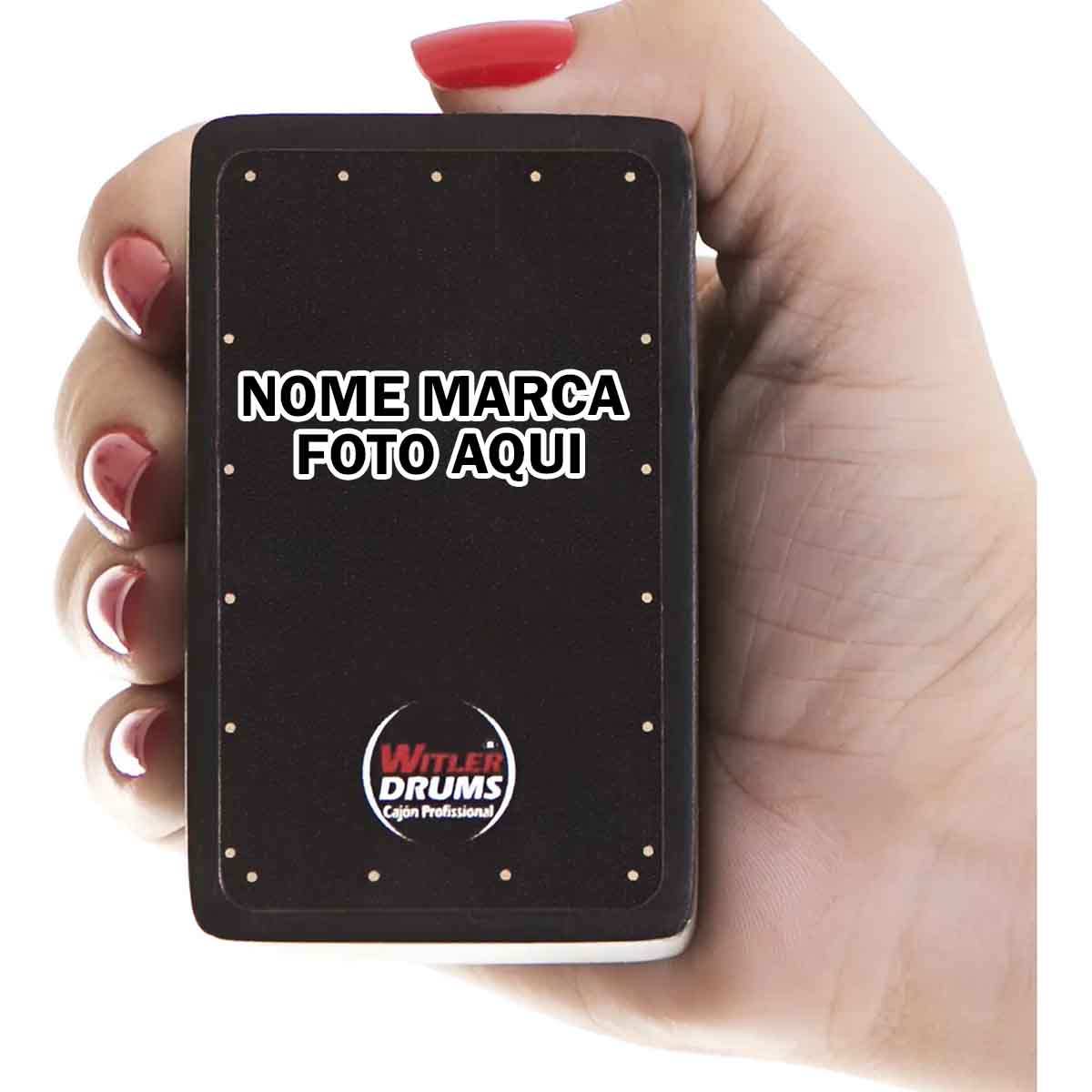 Cajonzinho Personalizado cajon ganza com nome marca logotipo empresa foto arte frase personalizada