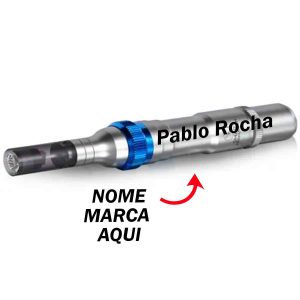 Caneta Derma Pen Microagulhamento Personalizado com nome marca logotipo empresa foto arte frase personalizada