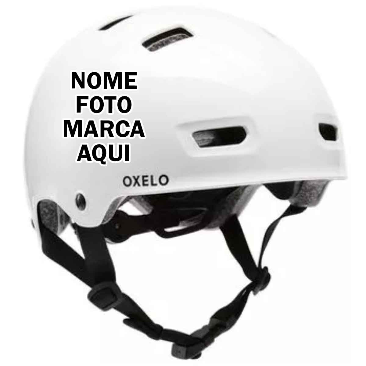 Capacete Skate Patins Patinete Personalizado com nome marca logotipo empresa foto arte frase personalizada