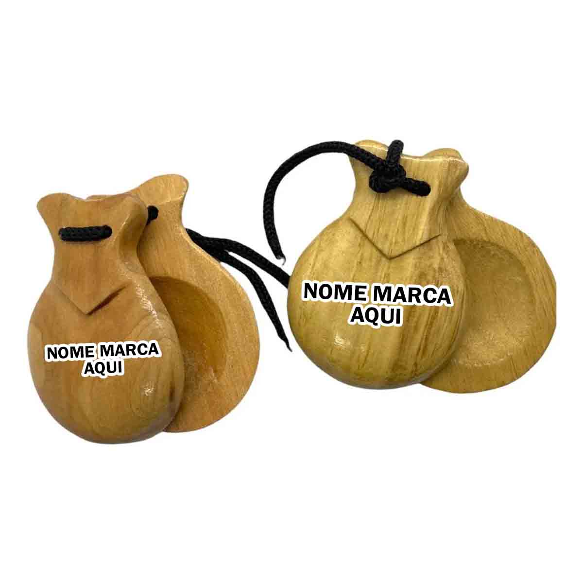 Castanhola Personalizada com nome marca logotipo empresa foto arte frase personalizada