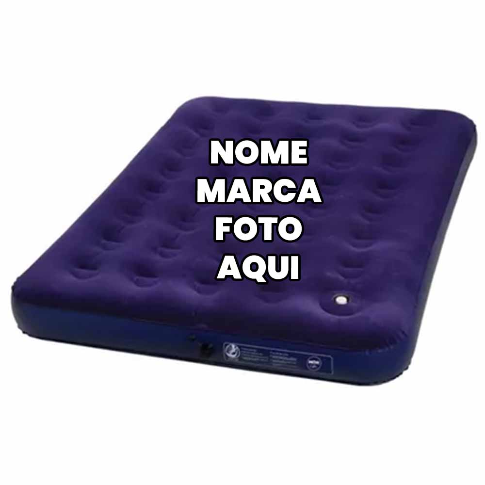Colchao inflavel Personalizado com nome marca logotipo empresa foto arte frase personalizada