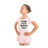 Collant Infantil de Ballet com Saia tunic Personalizada com nome marca logotipo empresa foto arte frase personalizada