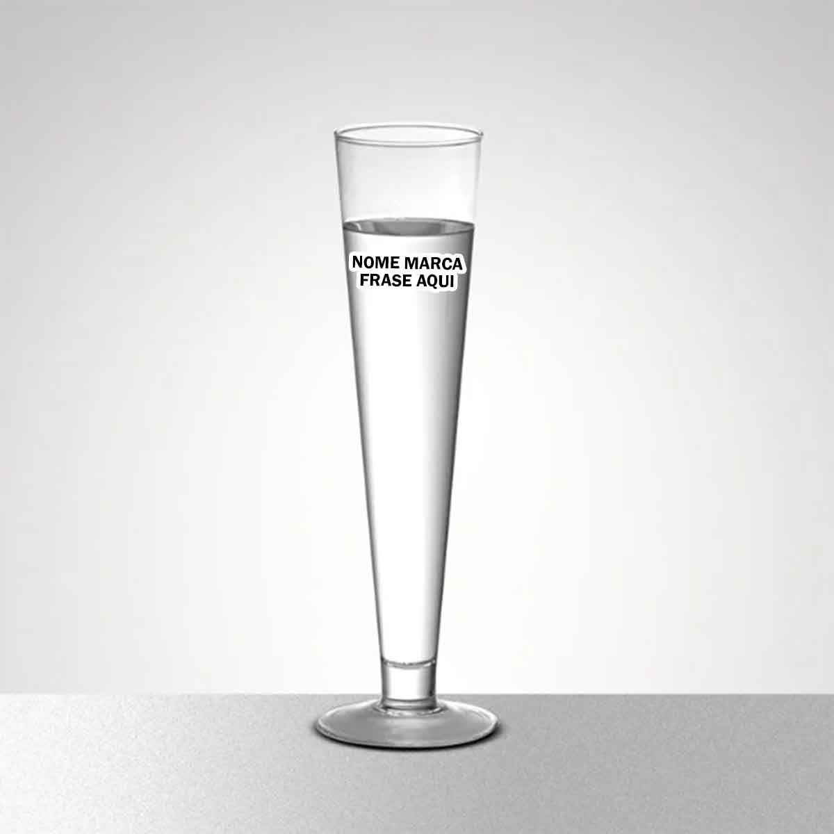Copo Tulipa ou vaso Tulipa Personalizado com nome marca logotipo empresa foto arte frase personalizada