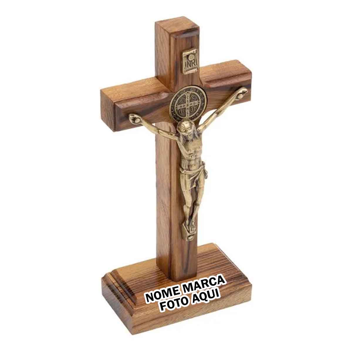 cruz crucifixo Personalizado com nome marca logotipo empresa foto arte frase personalizada