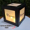 Cubo Personalizado Luminaria Abajur com nome marca logotipo empresa foto arte frase personalizada
