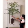 Decoração de parede Personalizado Flores Vaso planta Quadro com nome marca logotipo empresa foto arte frase