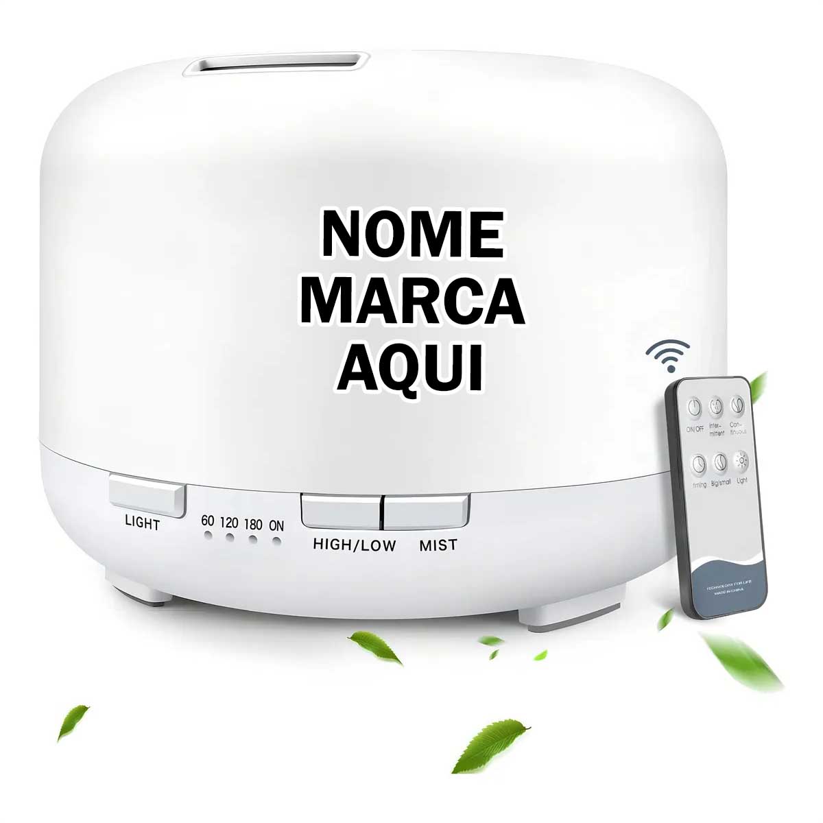 Difusor umidificador aromatizador Personalizado com nome marca logotipo empresa foto arte frase personalizada