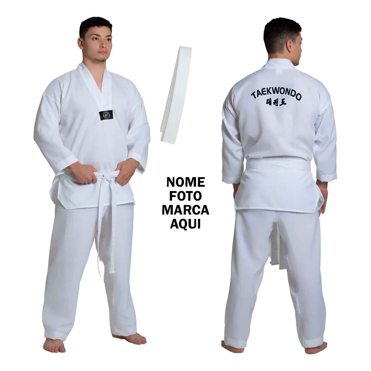 Dobook Kimono Roupa Taekwondo Personalizado com nome marca logotipo empresa foto arte frase personalizada